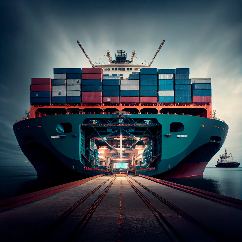 Logística internacional marítima – buque de carga